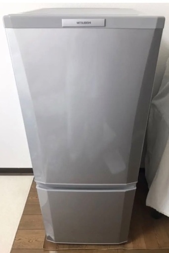 【目黒区】2ドア 三菱冷蔵庫 MR-P15W-S