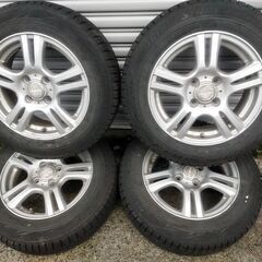 アルミホイール + スタッドレス タイヤ 9800円⭐ 165/70R14⭐14×5.5J +45 PCD100⭐ブリヂストン⭐72