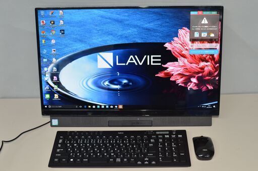 中古良品 一体型パソコ Windows10+office NEC PC-GD212UCAF 高性能core i3-8145U/新品爆速SSD1TB/メモリ8GB/23.8インチ/カメラ/DVDマルチ