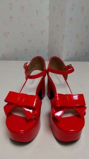 真紅のエナメル リボン 夢展望 新品・未使用