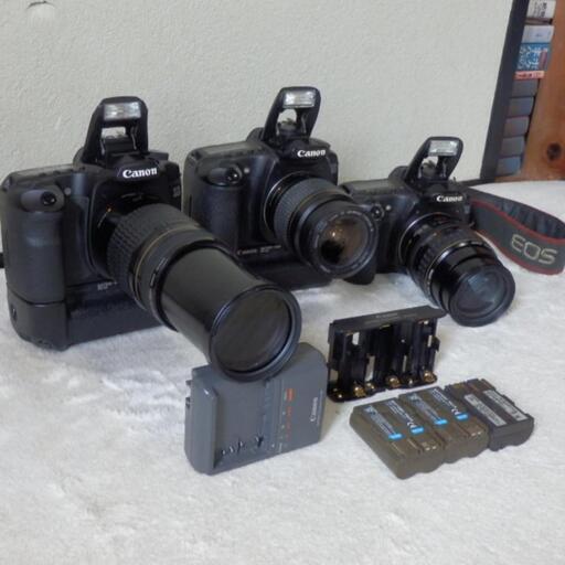 ❤️動作品３台１５点★EOS❤️40D★20D❤️望遠レンズセット★BG-E2付き