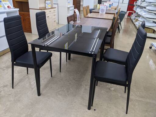 ガラストップ ダイニング5点セット ?テーブル＆チェア? No.1532