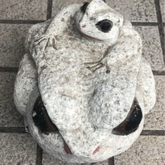 ⬛️ 稀少！⬛️ 珍品！⬛ 縁起物！⬛️️ 可愛い！⬛️  石　親子 かえる（カエル）の置き物（置物）！の画像
