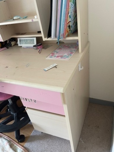 学習机と椅子セット　現状渡し