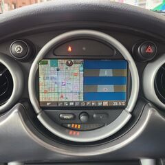 BMWミニクーパーS  H18 　車検5/6　走行47000ｋ　サンルーフ　黒/青コンビレザーシート　純正ＨＤＤナビ　ＥＴＣ　16ＡＷ　キセノン＆ＦＯＧ　クルコン　オートライトの画像