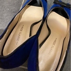 新品 モードクラッセ パンプス ネイビー ブルー 23 上品の画像