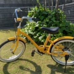 子供用自転車　１８インチ　黄色