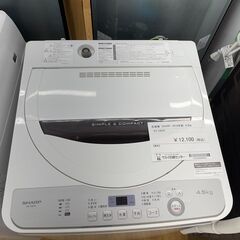 洗濯機 SHARP 2019年製 4.5kg ES-GE4C SJ253