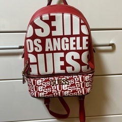 GUESS リュック 赤の画像