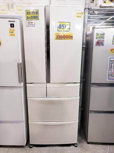 Panasonic 冷蔵庫 451L 2019年製 6ヶ月保証付 [クリーニング済・配送可] 管理番号80206