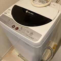 【中古品】シャープ　洗濯機　2009年製の画像