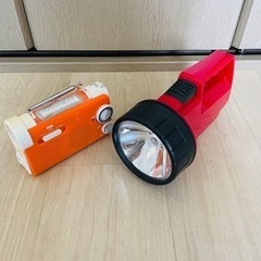 【引取限定】懐中電灯・防災ラジオ