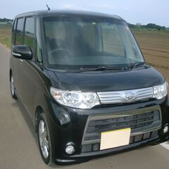 ★最安値 タントカスタムRS★検5/12迄★2オーナー記録簿保証書あり★ナビ フルセグ DVD再生 ETC★後期モデル 黒★の画像