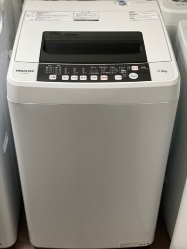 送料・設置込み　洗濯機　5.5kg Hisense 2018年