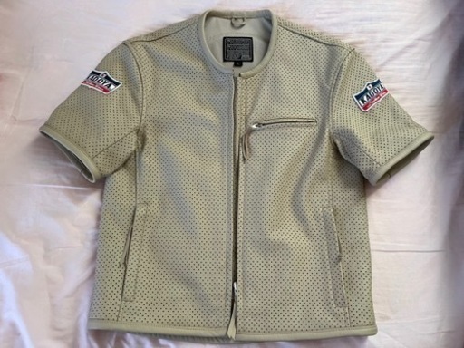 カドヤ　パンチングレザージャケット