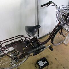 B979★整備済み　中古電動自転車　YAMAHA　PASナチュラ　ブラウン　8.9Ah比較的良い状態です★【26インチ】の画像