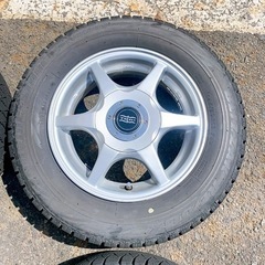 ❤ TRID ホイールBRIDGESTONE ブリヂストン  タイヤ 4本セット 13インチ 製造2014年42週目 ホイール 中古 現状品の画像