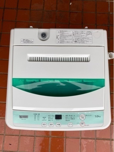 洗濯機　7.0kg ヤマダ　YWM-T70G1 動作確認OK