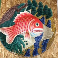 Wa154　張り子 鯛皿・鯉鉢 2点セット　平野明