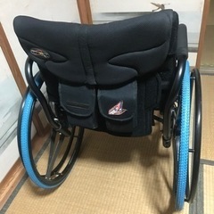 オーエックス　車椅子　スポーツタイプ　ブルーメタリック　車いす　車イスの画像