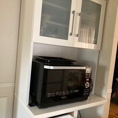 取引中☆美品☆ニトリ　食器棚　幅80cm 取りに来ていただける方