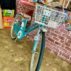 子供自転車　22インチ　新古車　格安　ブルーグレイ