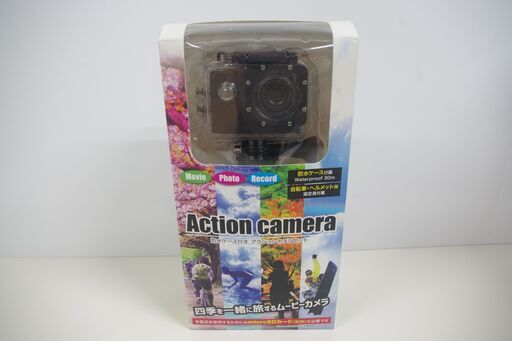 【新品】Action camera/防水ケース付き アクションカメラセット