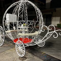 当社オリジナル製造品！見本組立済み観覧出来ます！シンデレラカボチャ馬車　ロマンチックなデザイン！ （投稿ID : smuei） - 三原市