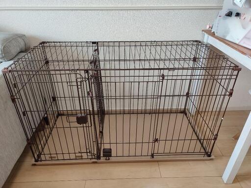 室内用犬小屋　ケージ　2ドア
