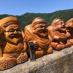 縁起物:大黒&恵比寿、恵比寿&大黒(計4体セット