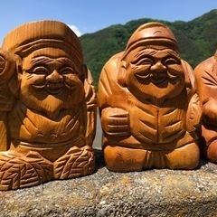 縁起物:大黒&恵比寿、恵比寿&大黒(計4体セットの画像