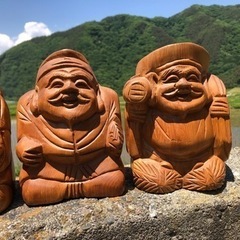 縁起物:大黒&恵比寿、恵比寿&大黒(計4体セットの画像