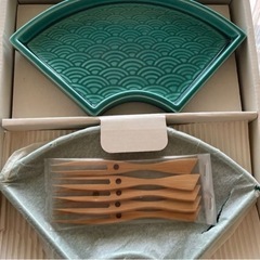 お話中和皿 菓子楊枝 セット