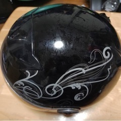 ヘルメット バイク 黒 模様 柄 メットの画像