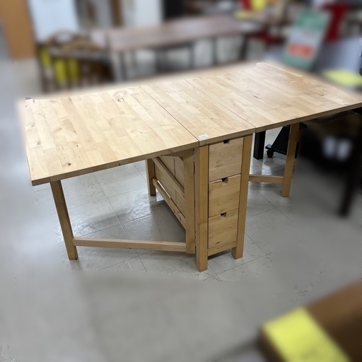 IKEA NORDEN イケアノールデン ゲートレッグテーブル バーチ ホワイト