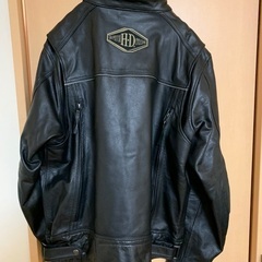 ハーレー　レザージャケット　ブラック　新古品の画像