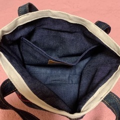 デニムカバン　ハンドメイドの画像