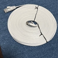 LANケーブル　フラットタイプ　白　10m