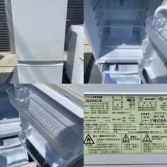 保証付き！【中古品】冷蔵庫、洗濯機、電子レンジ、炊飯器、4点セットの画像