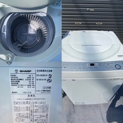 保証付き！【中古品】冷蔵庫、洗濯機、電子レンジ、炊飯器、4点セットの画像