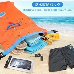 新品未開封！水泳ブイ 新品！防水収納パック  水泳練習浮き袋  マリンスポーツライフガード の画像