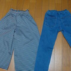 ●女児 女の子 GUパンツ 2枚セット●130 140●の画像