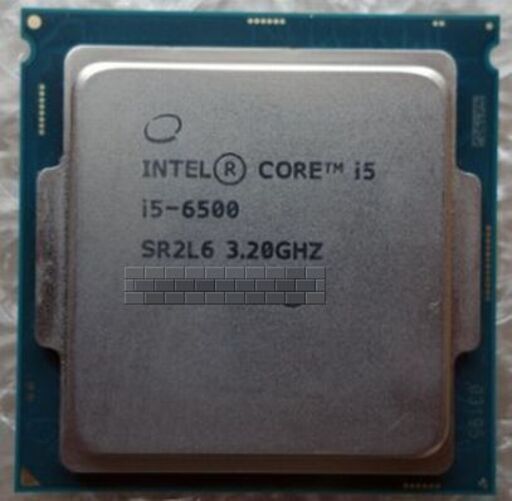 決定/Intel Core i5 6500 3.20GHz