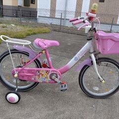 ディズニー自転車とキックボードのセット