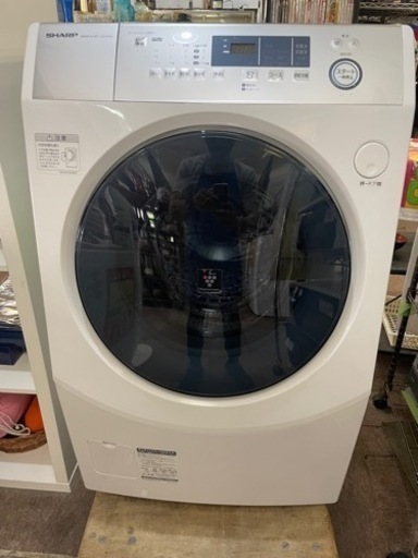 SHARP ES-H10D-WL ドラム式洗濯乾燥機 洗濯10.0kg/乾燥6.0kg