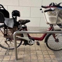 ✨前後チャイルドシート付き 電動自転車✨の画像