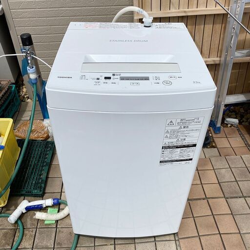 J0606 2019年製 東芝 全自動洗濯機 AW-45M7 4.5kg