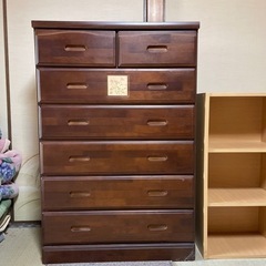 【お譲り先決定】低めのタンス　箪笥　たんす　家具　衣類収納　キャ...
