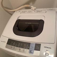 【受け渡し先確定】洗濯機 HITACHI 5kg NW-50C の画像