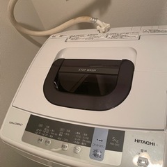 【受け渡し先確定】洗濯機 HITACHI 5kg NW-50C の画像